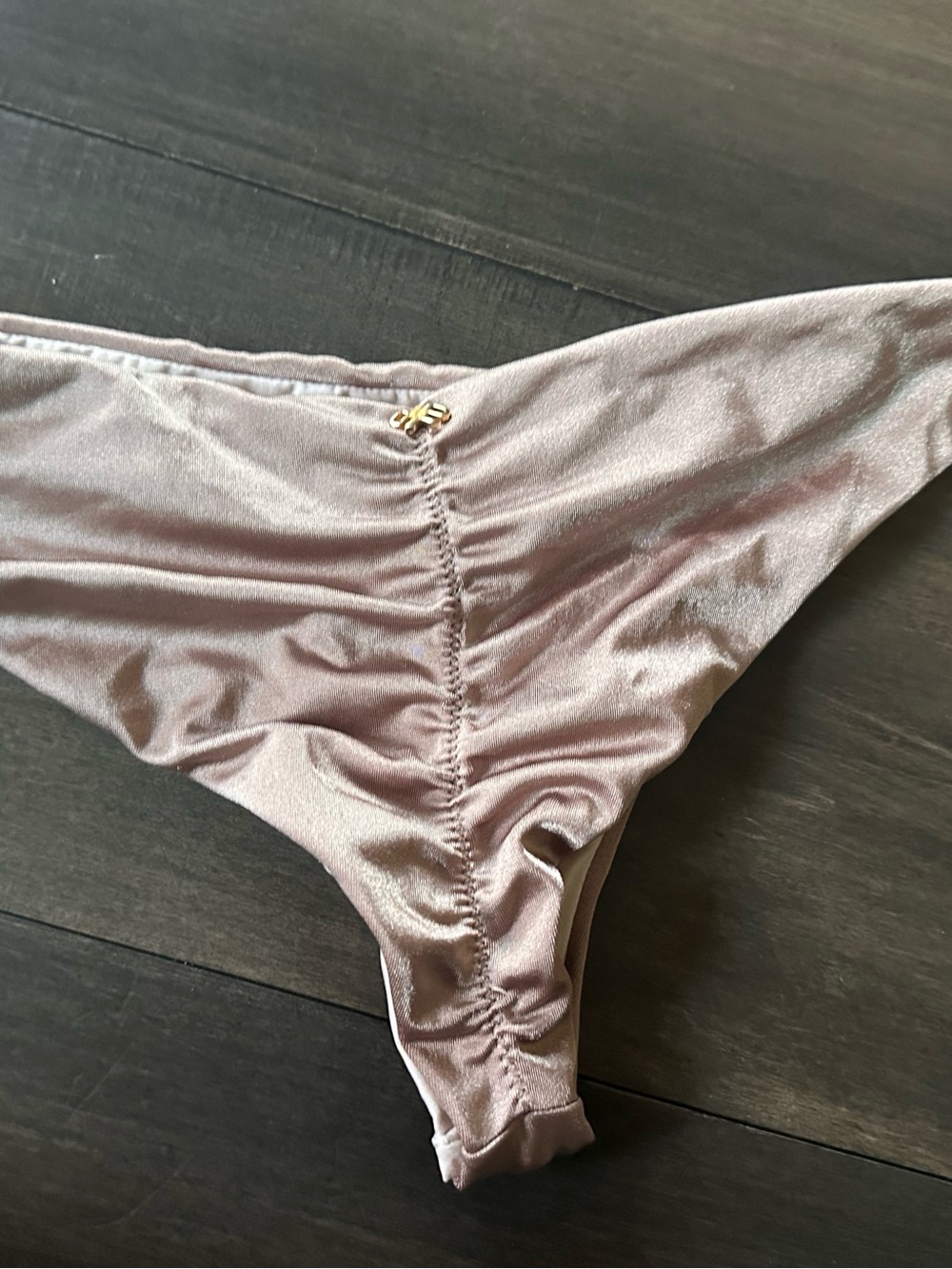 Pilyq Isla Macrame  Taupe Triangle Bikini Set - Picture 12 of 13